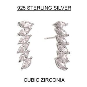 Sterling Silver Cubic Zirconia Earrings